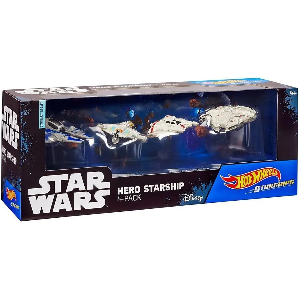 Hot Wheels Star Wars Hero Starship, 4-pack